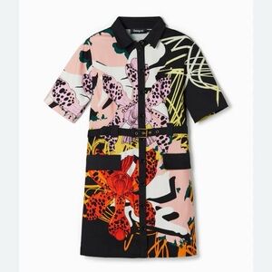 Brand new with tags - Desigual x Christian Lacroix multicolored shirt dress